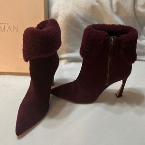 Alexandre Birman
Mirabella 100 Curly Suede & Shearling Bootie